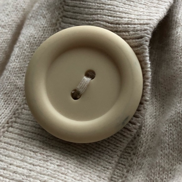 Elle 100% Cotton Cream Cropped Cardigan XS - Picture 12 of 16